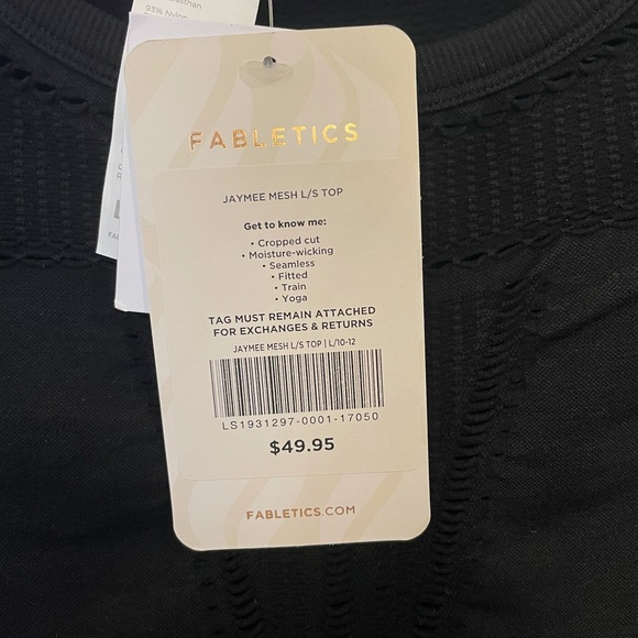 Fabletics Long Sleeve Crop - Picture 4 of 4
